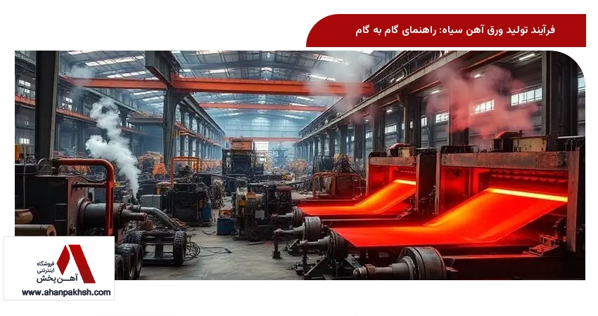 فرآیند تولید ورق آهن سیاه: راهنمای گام به گام