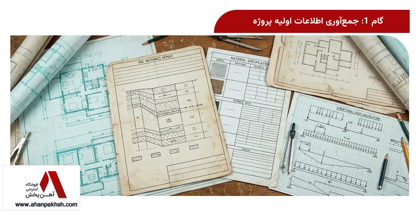 گام 1: جمع‌آوری اطلاعات اولیه پروژه