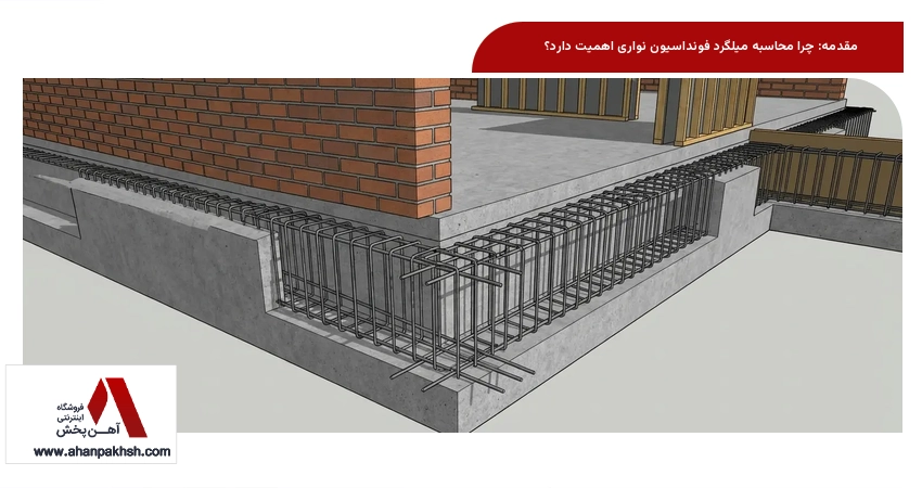 مقدمه: چرا محاسبه میلگرد فونداسیون نواری اهمیت دارد؟