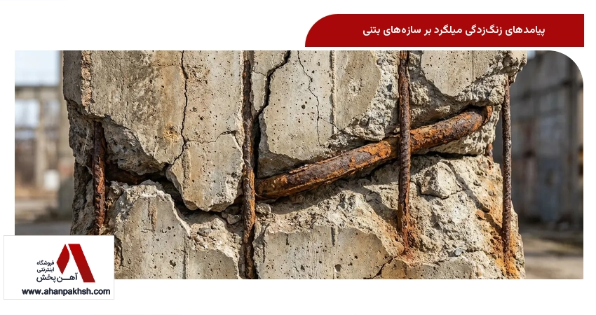 پیامدهای زنگ‌زدگی میلگرد بر سازه‌های بتنی