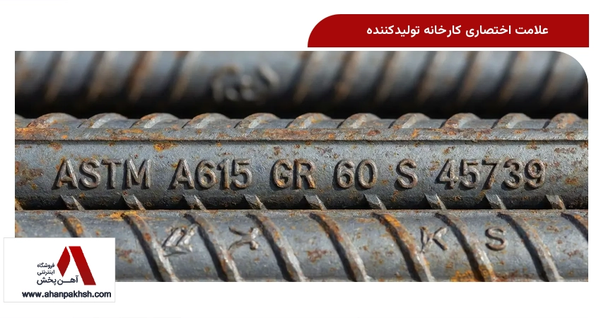 علامت اختصاری کارخانه تولیدکننده