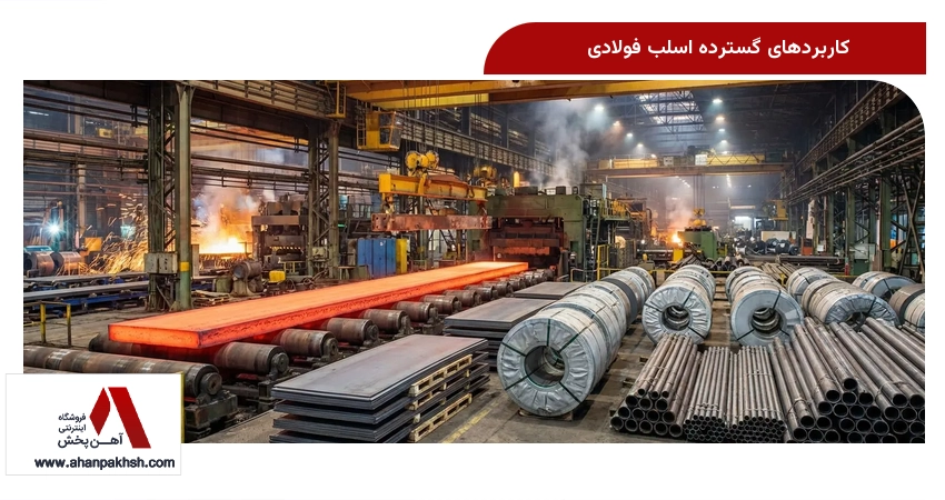 کاربردهای گسترده اسلب فولادی