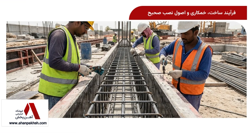 فرآیند ساخت، خمکاری و اصول نصب صحیح