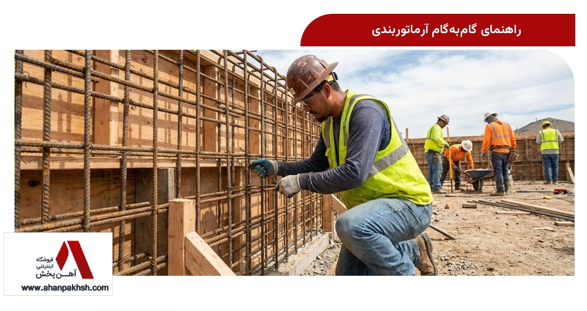 راهنمای گام‌به‌گام آرماتوربندی